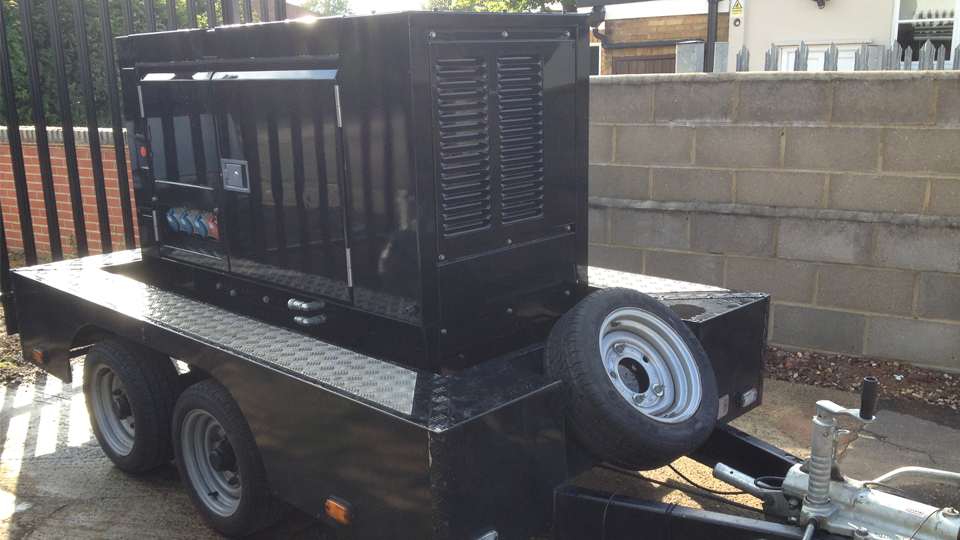 Worcestershire Stage Hire 20KVA Ultra Silent Road Towable Diesel Generator