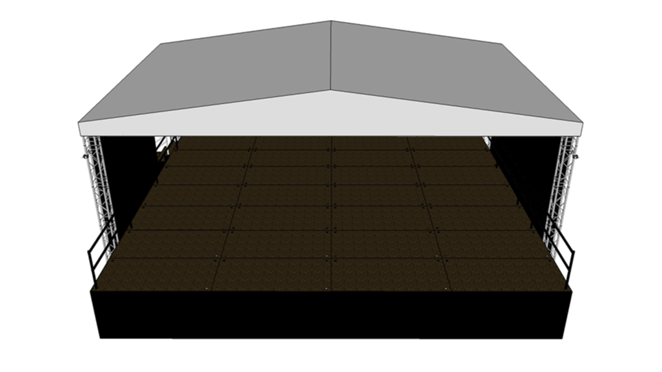 Stage Hire 4 with front extension